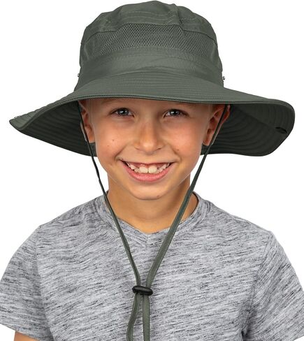 قبعة GearTOP Kids Sun Hat UPF 50+ قبعات شمسية للأطفال والبنات والأولاد على الشاطئ ذات حافة واسعة in Kuwait