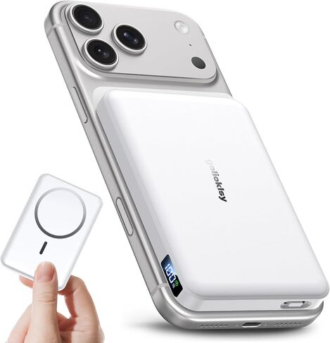 10000mAh Portable Charger, Magnetic Power Bank for Magsafe Charger, Slim in Kuwait