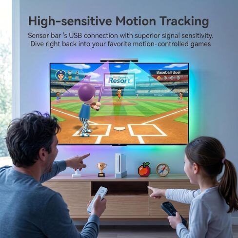 مجموعة ملحقات وي 4 في 1 مع محول HDMI وشريط مستشعر حركة سلكي وسلك طاقة وكابل بطول 10 أقدام، مجموعة كابلات بديلة كاملة متوافقة مع وحدة تحكم نينتندو in Kuwait