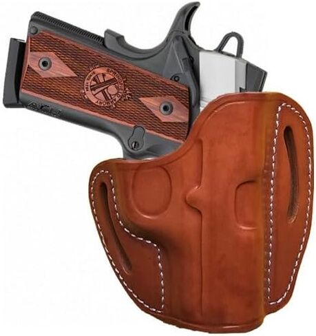 1911 EMP 3 inch Holster - fits Springfield 1911 EMP, Ronin, Colt 1911 Defender Pistols - Leather Springfield Armory 1911 Ronin EMP Holsters - OWB 1911 Holster 3 inch Barrel in Saudi Arabia