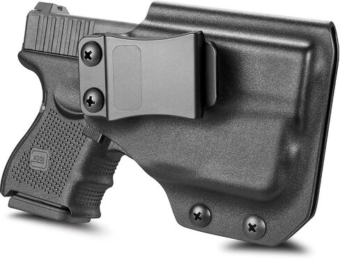 IWB Kydex Holster for Glock 26 27 28 33 with TLR-6 Attached - Optics Ready Available - Inside Waistband Concealed Carry Holster, Adj. Cant & Retention, Fit 1.5"- 1.75" Wide Belt, Not Fit Bare Pistols in Saudi Arabia