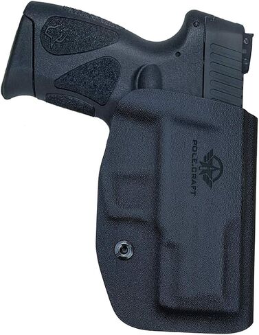 Taurus G2C Holster OWB Kydex Holster Custom Fit: Taurus G2C 9mm & Millennium PT111 G2 / PT140 Pistol - Outside Waistband Carry 1.5-2 Inch Belt Clip - Adj. Width Height Retention Cant, Entrance Widened in Kuwait