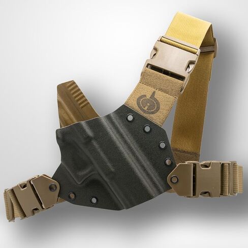 Kenai Chest Holster for a Glock - MAS Grey/Coyote (Model - 20, Gen 1-4, Right) in Kuwait