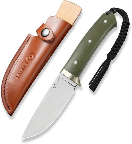 CIVIVI Cloud Peak Fixed Blade Hunting Knife with Leather Sheath C23044-2 in Saudi Arabia