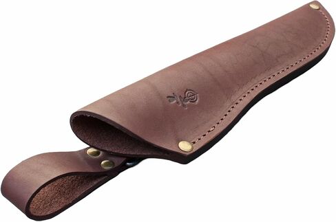 Genuine Leather Belt Knife Sheath for Fixed Blade Knives with 6.5" 7" 8" Inch Blade, Brown Leather Knife Holster Sleeve for Belt, Hunting Camping Bushcraft Knives Sheath V792 in Kuwait