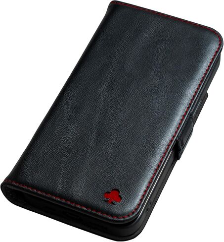 Porter Riley - Leather Case Compatible with iPhone 16 Pro. Premium Genuine Leather Stand/Cover/Wallet/Flip Case with Card Slots & Horizontal Stand (Chocolate Brown) in Kuwait