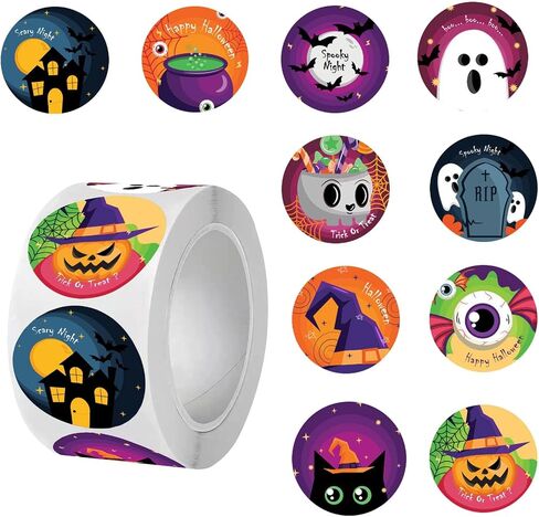 500PCS Halloween Pumpkin Stickers, Halloween Stickers for Kids in Kuwait
