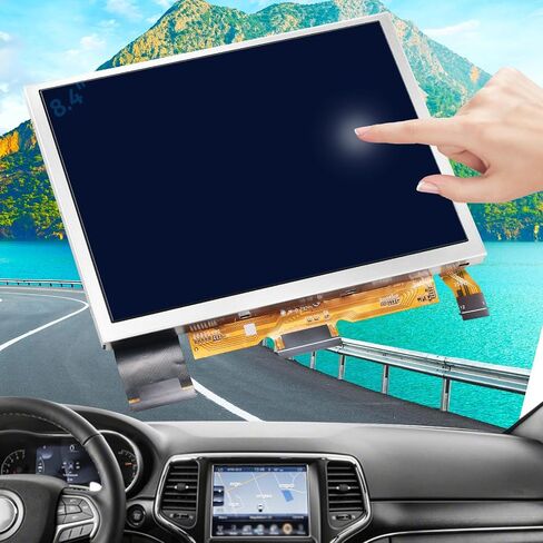 TsuperU TDO-XGA084 8.4" Uconnect LCD Display Touch Screen Replacement, Digitizer Screen for Jeep Grand Cherokee 2019-2022, for Chrysler Pacifica RAM Radio OEM Navigation Uconnect 4 Monitor Touchscreen in Saudi Arabia