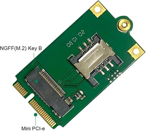 NGFF M.2 to PCIe Adapter SIM Slot GPS Green in Kuwait