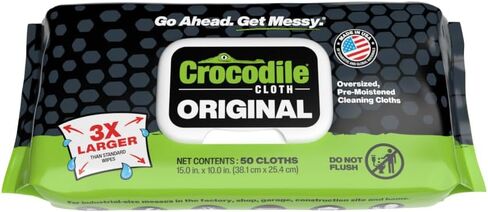 Crocodile Cloth Original Heavy-Duty Hand & Tool Wipes, 6 Packs, 600 Count in Kuwait