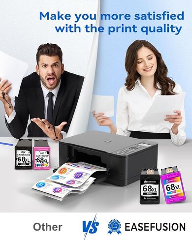 68XL Ink Replacement for HP 68 Ink Cartridges Black/Color Combo Pack in Kuwait