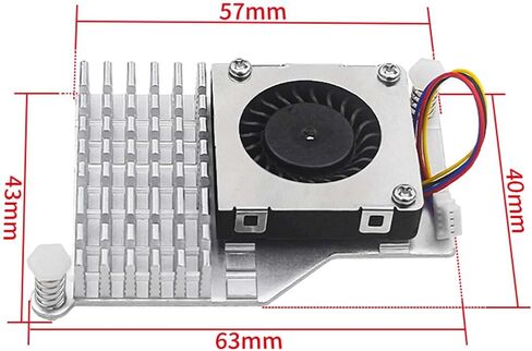 Raspberry Pi 5Th Generation Radiator Active Cooler Raspberry Pi5 Aluminum Heat Sink Blower Fan in Saudi Arabia