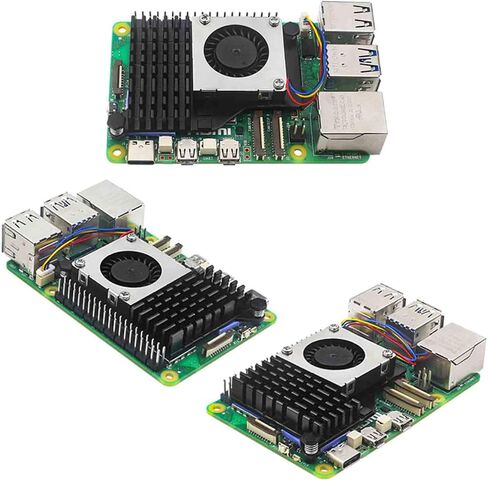 Raspberry Pi 5Th Generation Radiator Active Cooler Raspberry Pi5 Aluminum Heat Sink Blower Fan in Saudi Arabia