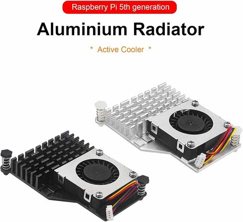 Raspberry Pi 5Th Generation Radiator Active Cooler Raspberry Pi5 Aluminum Heat Sink Blower Fan in Saudi Arabia