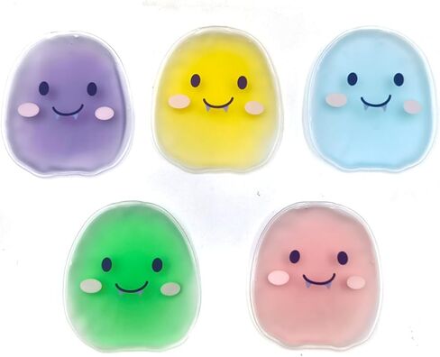 Reusable Click Instant Heat Packs, Pocket Hand Warmers, Snap It Hot/Cold Gel Heating Pad for Adults & Kids, Instant Hot Pad, Hot Compress, Hand Click Gel Warmers for Body (5 Ghosts) in Kuwait