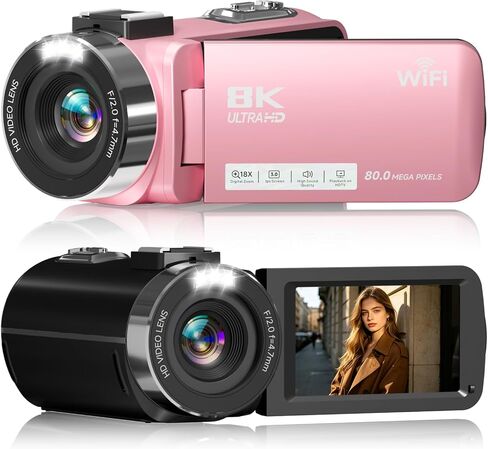8K 80MP Video Camera Camcorder, WiFi Vlogging Camera for YouTube in Saudi Arabia