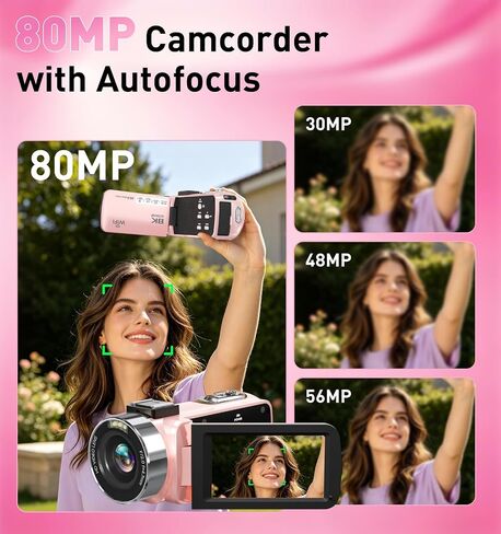 8K 80MP Video Camera Camcorder, WiFi Vlogging Camera for YouTube in Saudi Arabia
