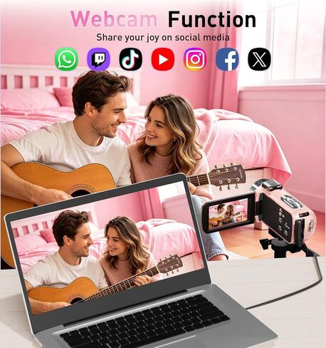 8K 80MP Video Camera Camcorder, WiFi Vlogging Camera for YouTube in Saudi Arabia
