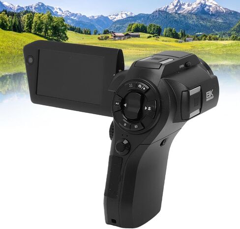Fockety 8K Camcorder Dual Lens 16X Digital Zoom Rotatable Screen in Kuwait
