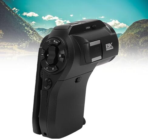 Fockety 8K Camcorder Dual Lens 16X Digital Zoom Rotatable Screen in Kuwait