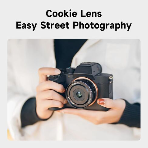 Brightin Star 23mm F5.6 Full Frame Pancake Street Human Photography Manual Focus Mirrorless Camera Lens, Fit for Sony ZV-E10, A7IV, A6400, A7II, A7SIII, A7III, A7C, A6600, A6100, A7RIV, A6000, A7RIII in Kuwait