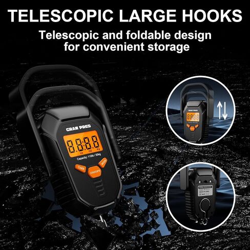 GRAM PRES Fish Scale 110lb/50kg,Digital Fishing Scale in Saudi Arabia