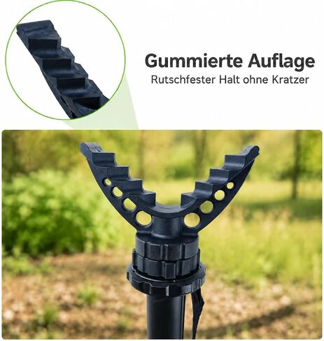 V‑Shape Tripod Rest Head, 3/8" Thread V Yoke Rest Mount Adapter, Lightweight Nylon Support Bracket for Outdoor Shooting Tripod Stand in Kuwait