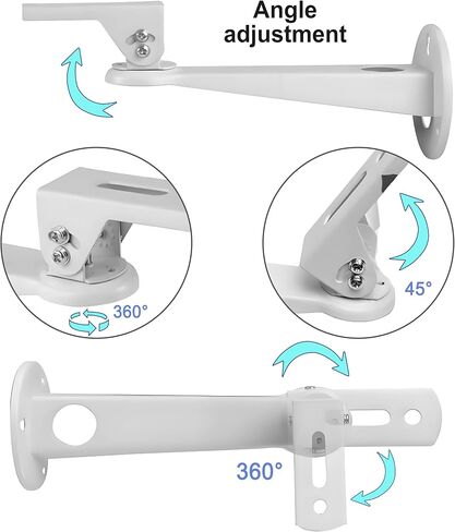 2-Be-Best Mini Projector Wall Mount 360° Rotation 7.8" Length 11 lbs Load Projector Wall Mount White in Kuwait