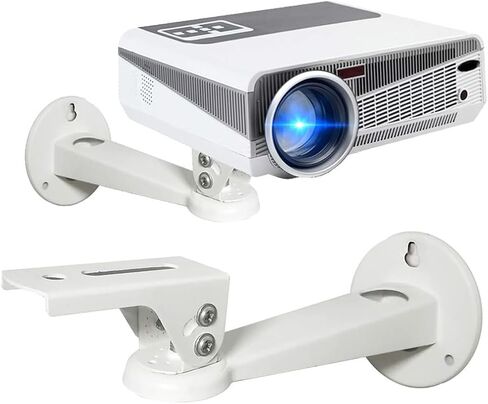 2-Be-Best Mini Projector Wall Mount 360° Rotation 7.8" Length 11 lbs Load Projector Wall Mount White in Kuwait