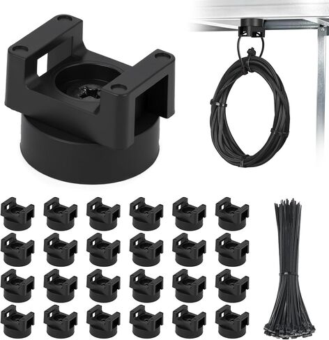 22CM 50 PCS Magnetic Zip Tie Mount Set with 100Pcs Cable Ties 8LBS Strong in Saudi Arabia