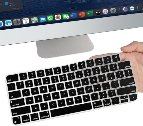 غطاء لوحة مفاتيح من السيليكون لجهاز iMac Magic Keyboard، متدرج باللون الأخضر النعناعي in Kuwait