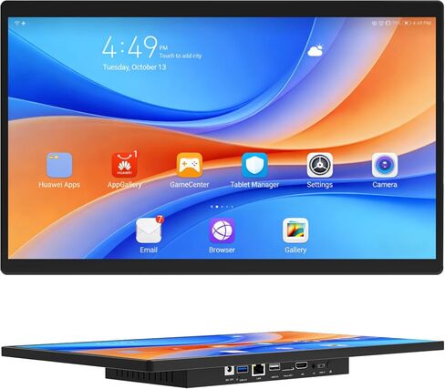 21.5" All in One Computer Android 12, Touchscreen Industrial Panel PC with Wall Mount, RK3399, 4GB Ram 64GB Rom, 1920*1080 IPS, HDMI 2.0, USB3.0*1, USB2.0*3 for Office/Automation/Kiosk/Bar/Warehouse in Saudi Arabia