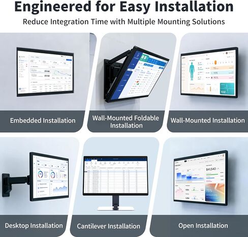 21.5" All in One Computer Android 12, Touchscreen Industrial Panel PC with Wall Mount, RK3399, 4GB Ram 64GB Rom, 1920*1080 IPS, HDMI 2.0, USB3.0*1, USB2.0*3 for Office/Automation/Kiosk/Bar/Warehouse in Saudi Arabia