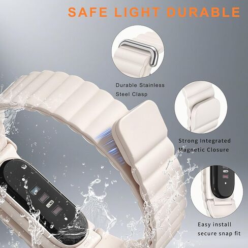 HANDODO Magnetic Silicone Watch Band Compatible with Fitbit Air in Kuwait