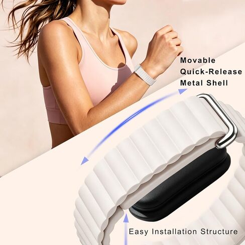 HANDODO Magnetic Silicone Watch Band Compatible with Fitbit Air in Kuwait