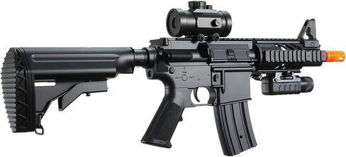 GoldenBall Lightweight M4 CQC Full Automatic AEG Airsoft Rifle w/Flashlight and Scope (Battery & Charger Included) in Kuwait