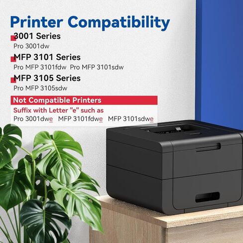 138X Black Toner Cartridge Compatible for HP MFP 3101fdw 3101sdw 3001dw 2PK in Saudi Arabia