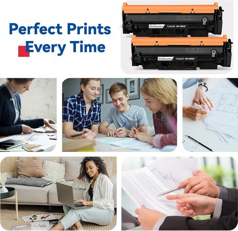 138X Black Toner Cartridge Compatible for HP MFP 3101fdw 3101sdw 3001dw 2PK in Saudi Arabia