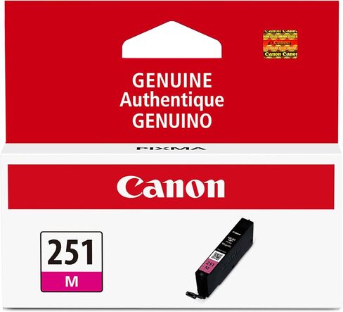 Canon CLI-251 Genuine Magenta Ink Tank, Compatible with MG6320, IP7220 & MG5420, MX922, MG5520, MG6420, MG7120, iX6820, iP8720, MG7520, MG6620, and MG5620 Printers in Saudi Arabia