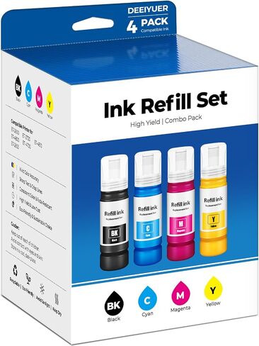 Compatible for Ink EPT522 Refill Bottles ET 2800 ET 4800 ET 2803 ET 2400 in Saudi Arabia