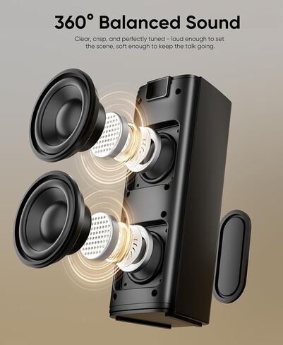 Inwa 400W Outdoor Bluetooth Speakers with Lights, IP65 Waterproof, AC-Powered Stereo Speaker, Auracast Wireless Multi-Speaker Pairing, Wall Mount Sound System w/Aux for Porch, Patio, Garage, Home in Saudi Arabia