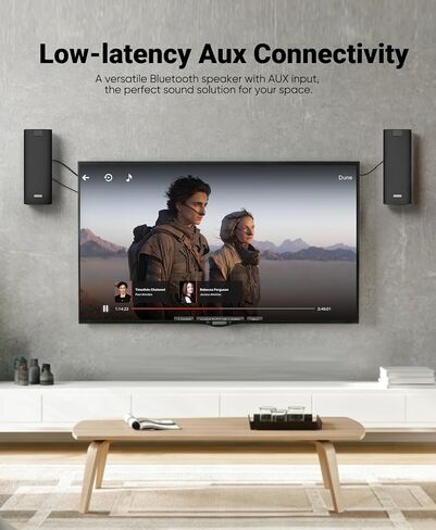 Inwa 400W Outdoor Bluetooth Speakers with Lights, IP65 Waterproof, AC-Powered Stereo Speaker, Auracast Wireless Multi-Speaker Pairing, Wall Mount Sound System w/Aux for Porch, Patio, Garage, Home in Saudi Arabia