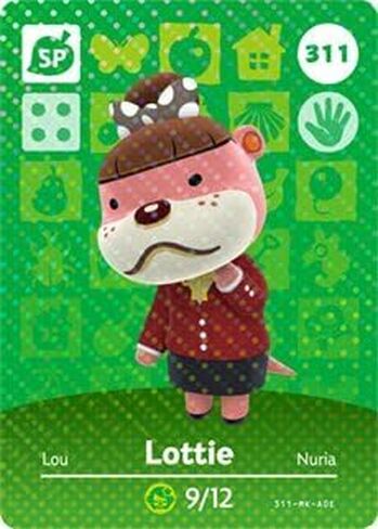 Lottie - Nintendo Animal Crossing Happy Home Designer Series 4 Amiibo Card - 311 in Saudi Arabia