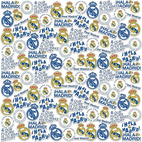 Real Madrid Vinyl Sticker Pack 50, Car Accessories, Skateboard & More in Saudi Arabia