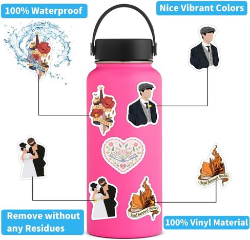 118pcs Literature Stickers Bulk for Laptop, Water Bottle - Writing, Reading, Poetry Stickers - Literary Gifts for Book Lovers, Literature Party Supplies- Gift for Women & Men in Saudi Arabia