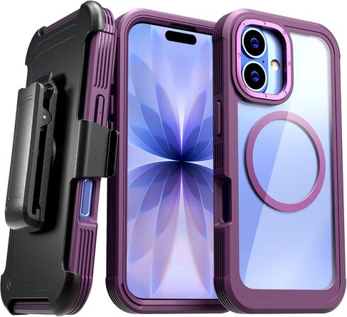 Designed for iPhone 17 Case with Belt Clip Holster in Saudi Arabia
