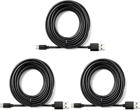 Micro USB Extension Cable for Blink Mini, Eufy 2c, Wyze Cam V3 / Pan V2 in Saudi Arabia