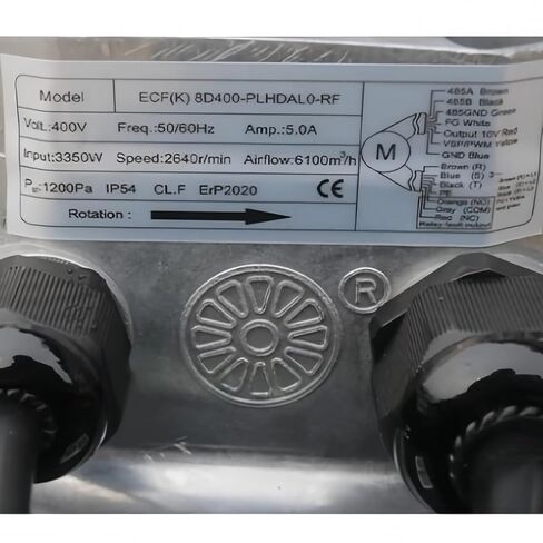 8D400-PLHDAL0-RF 400V 5.0A 3350W 2640RPM Cooling Fan 400mm in Kuwait