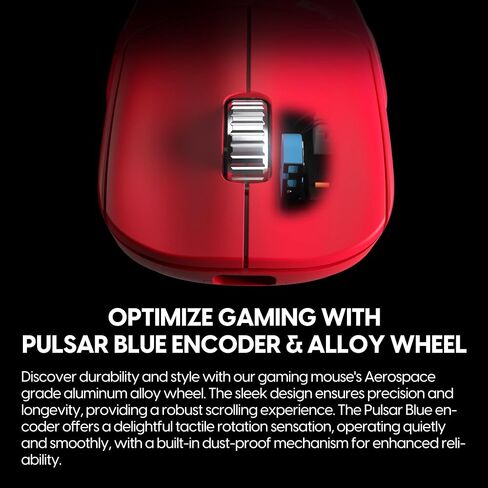 Pulsar Gaming Gears X2H ES Wireless Gaming Mouse, Medium, Red in Kuwait