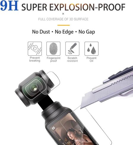 4 pcs Lens Screen Protectors made for DJI Osmo Pocket 4/ Pocket 3 in Kuwait